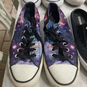 Converse Galaxy Print Women's Shoes - Purple and Blue